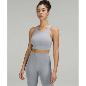 Lululemon Wunder Train Longline Bra *Medium Support, C/D Cup Chambray Size 6 EUC
